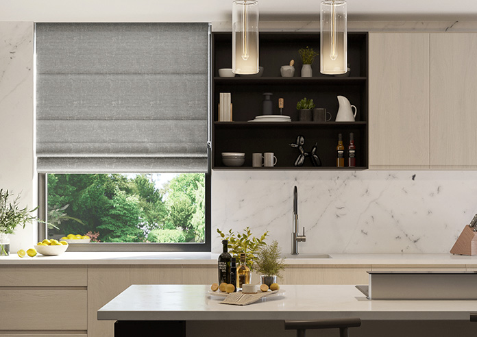 Bardiglio, Marble Grey - Motorised Roman Blind - Image 3